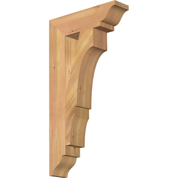 Ekena Millwork Balboa Traditional Smooth Bracket, Western Red Cedar, 3 1/2"W x 14"D x 26"H BKT04X14X26BOA01SWR - main